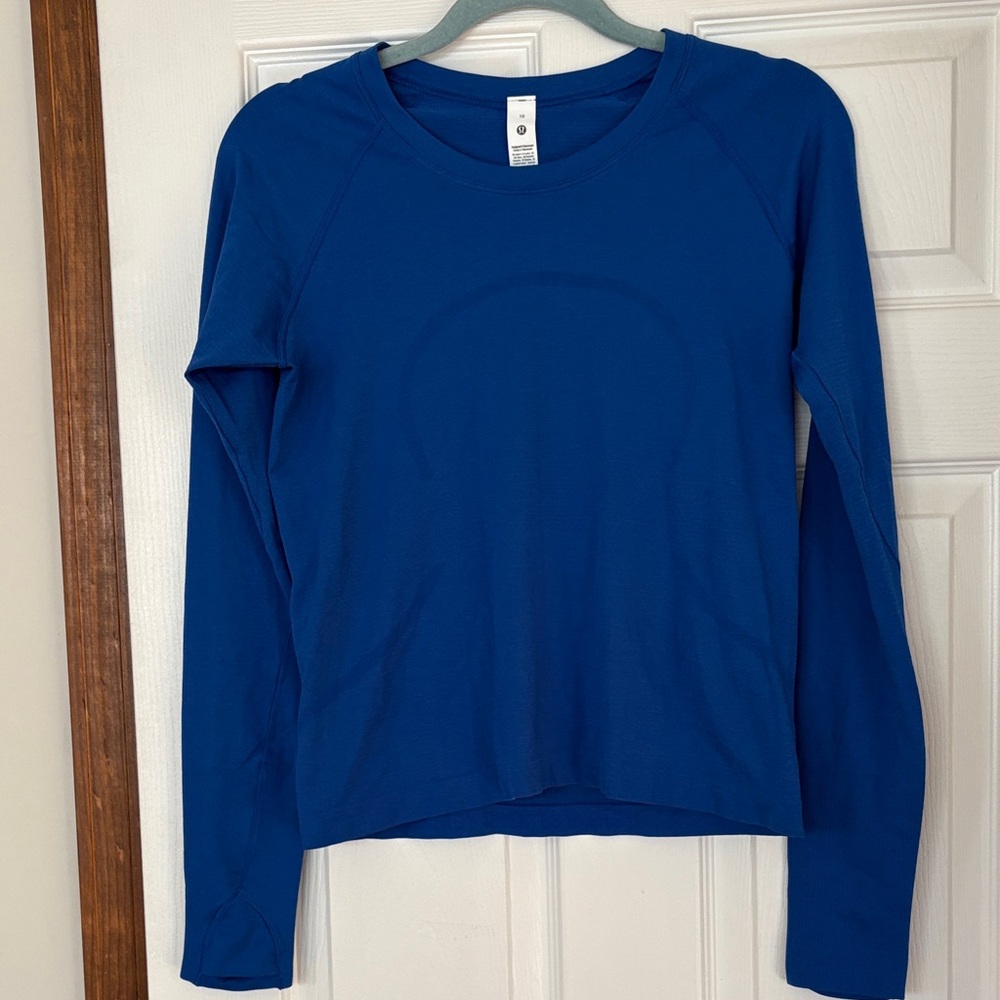 lululemon athletica Royal Blue Long Sleeve Tee